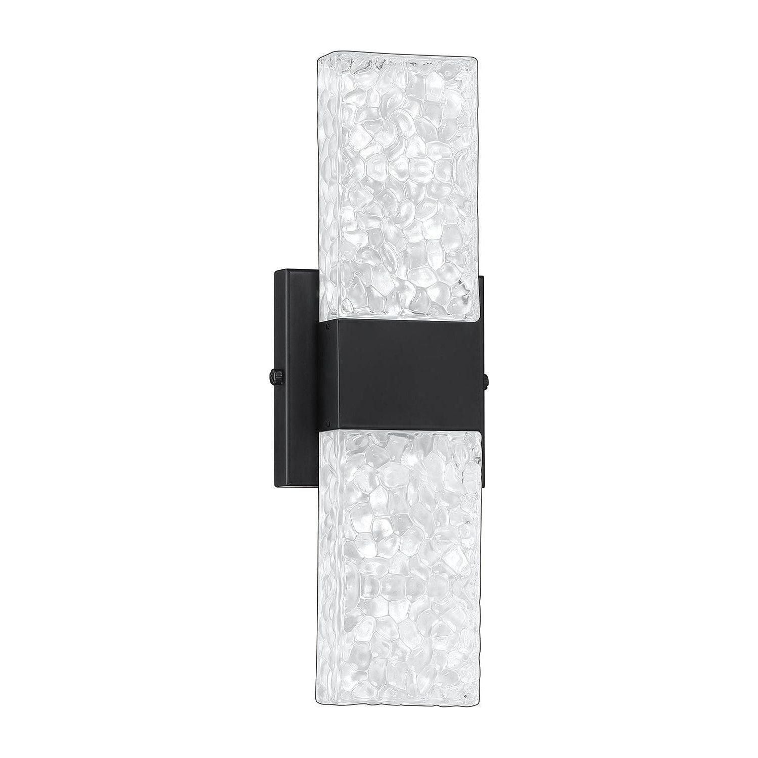 Kendal Lighting - Glacier Vanity Light - VF1300-2BLK - Canada Light Shop