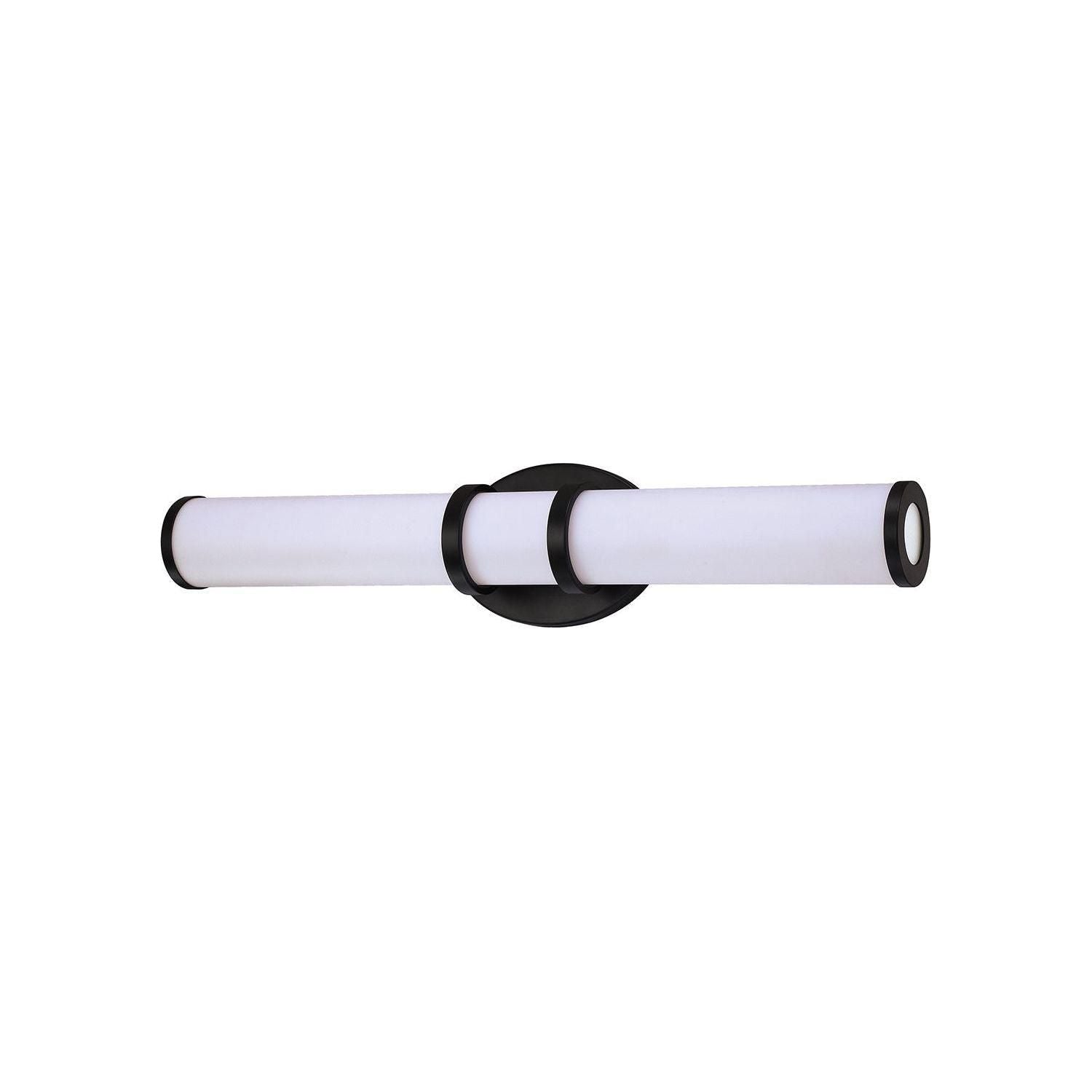 Kendal Lighting - Rings LED Vanity Light - VF1824-BLK - Canada Light Shop