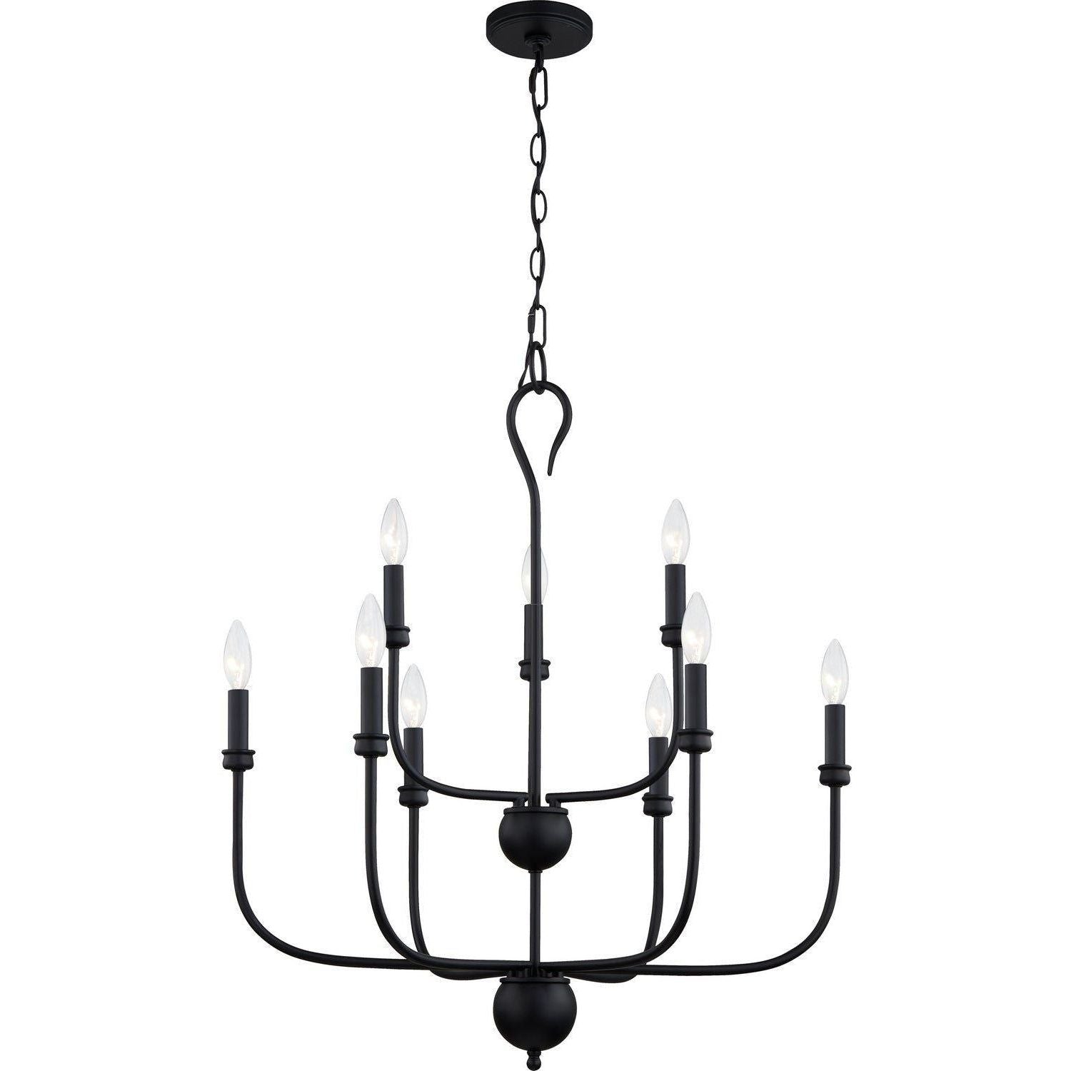Quoizel - Blanche Chandelier - BLA5027MBK - Canada Light Shop