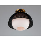Maxim Lighting - Perf Flush Mount - 10083WTBKSBR - Canada Light Shop
