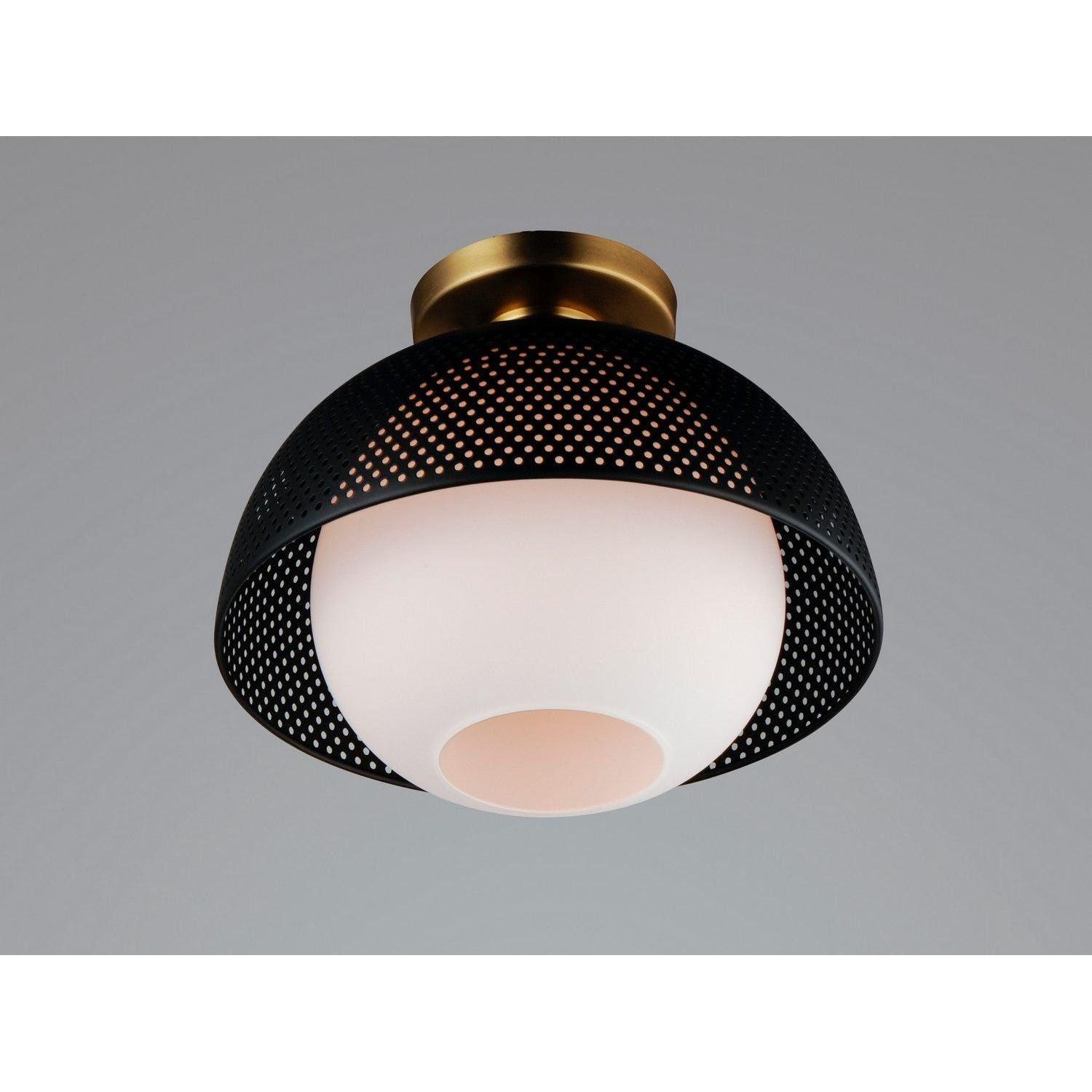 Maxim Lighting - Perf Flush Mount - 10083WTBKSBR - Canada Light Shop