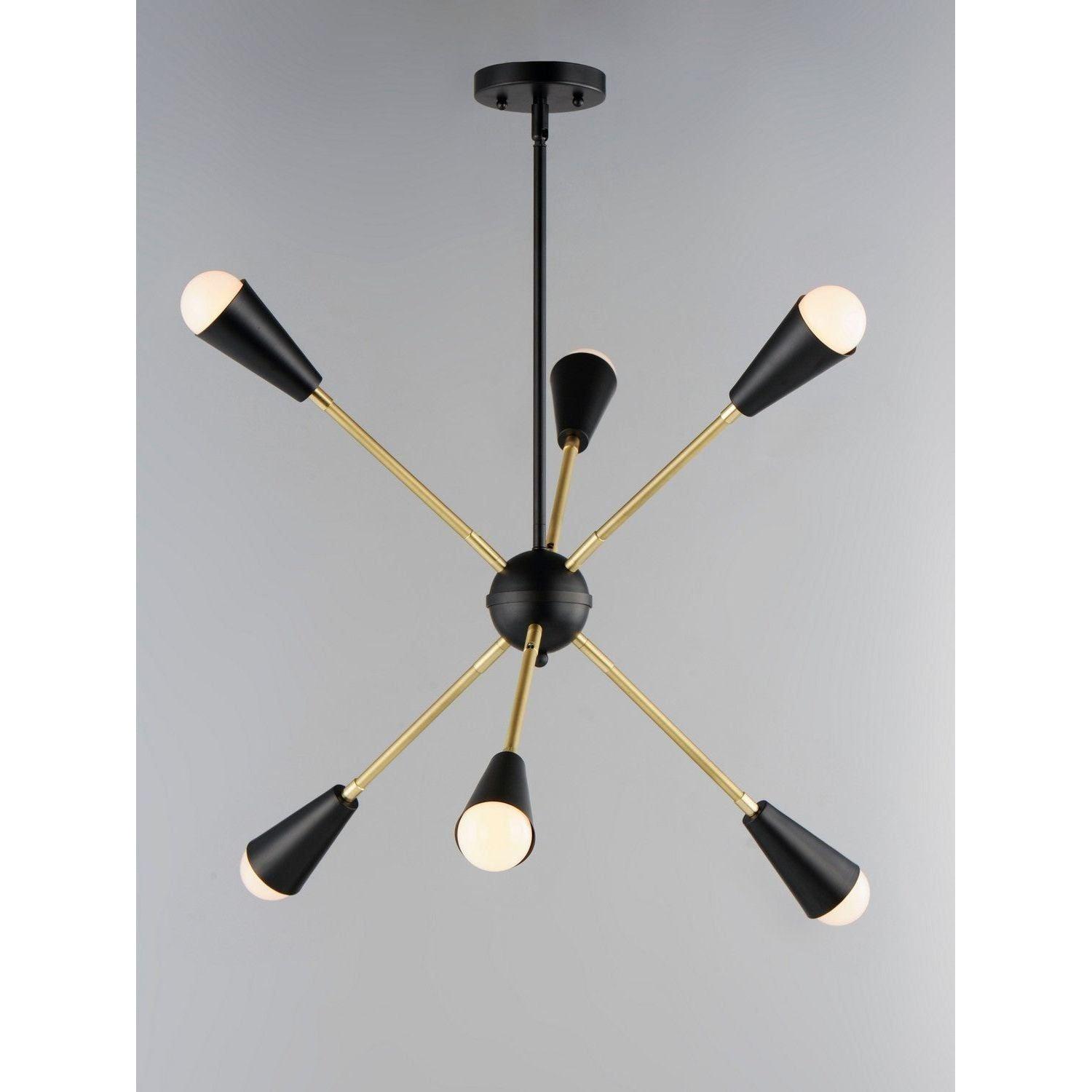 Maxim Lighting - Lovell Starburst Pendant - 11266BKSBR/BUL - Canada Light Shop