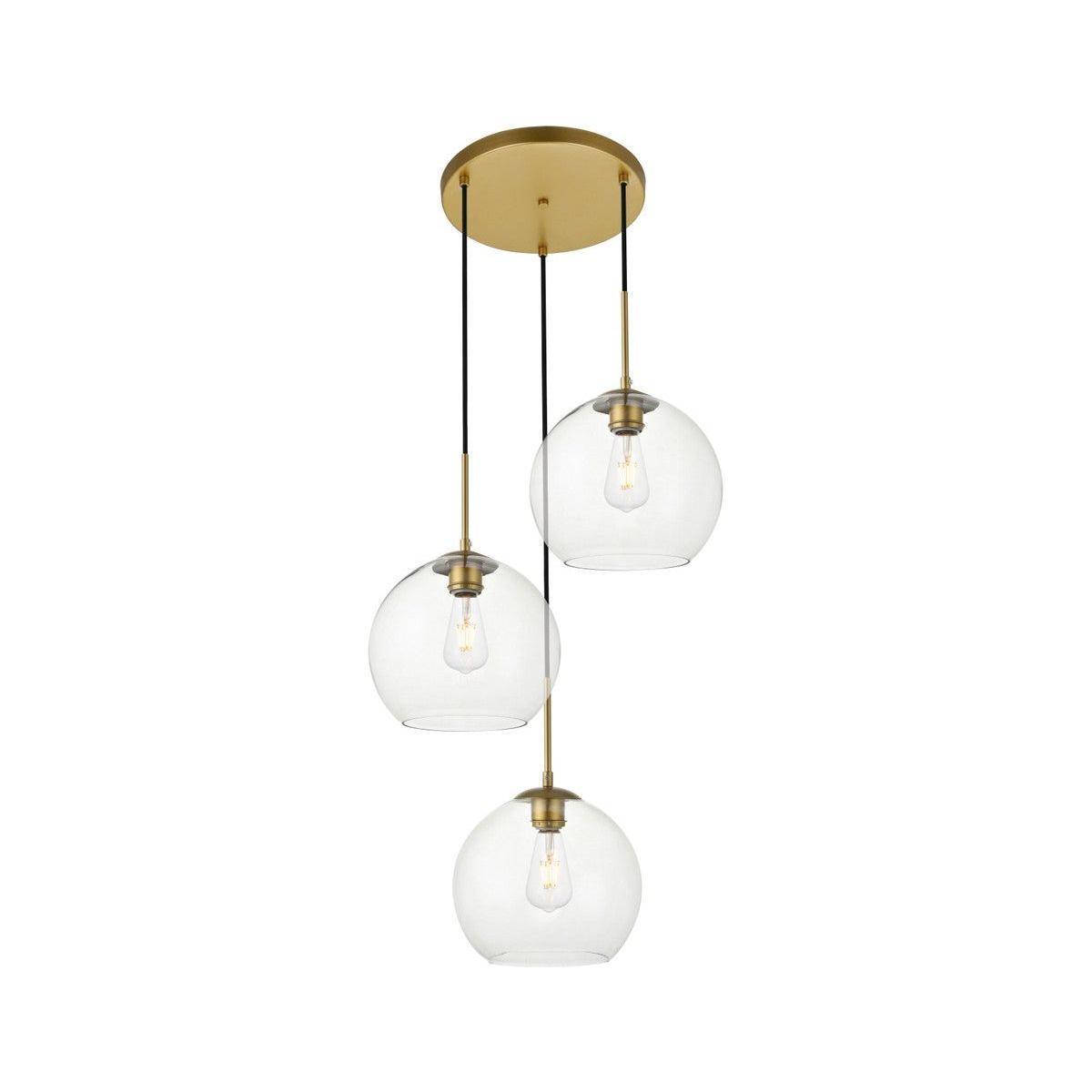 Elegant Lighting - Baxter Multi-Light Pendant - LD2214BR - Canada Light Shop