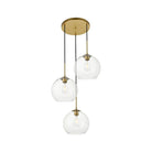 Elegant Lighting - Baxter Multi-Light Pendant - LD2214BR - Canada Light Shop