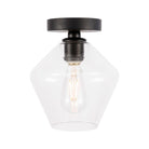 Elegant Lighting - Gene Flush Mount - LD2254BK - Canada Light Shop