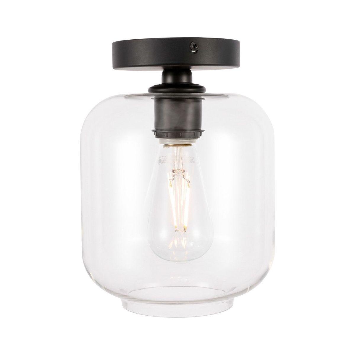 Elegant Lighting - Collier Flush Mount - LD2270BK - Canada Light Shop