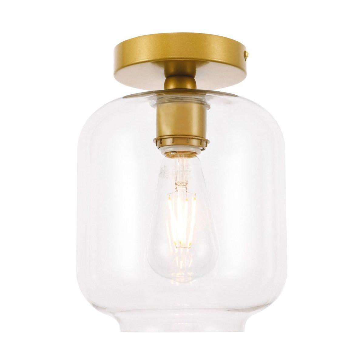 Elegant Lighting - Collier Flush Mount - LD2270BR - Canada Light Shop