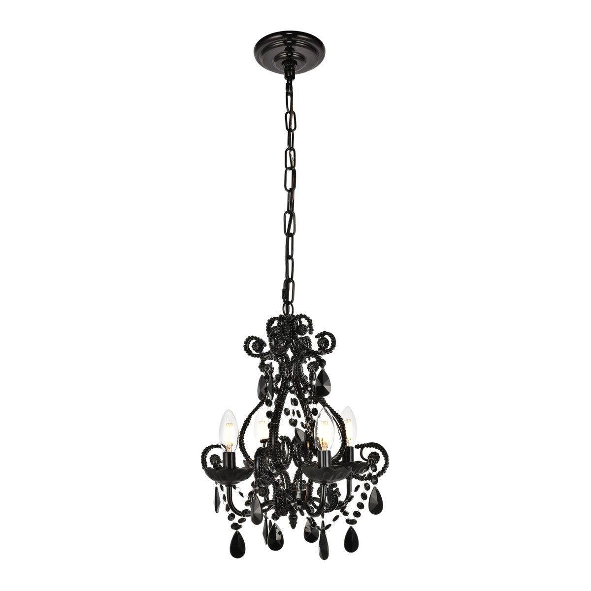 Elegant Lighting - Kato Pendant - LD5018D12BK - Canada Light Shop