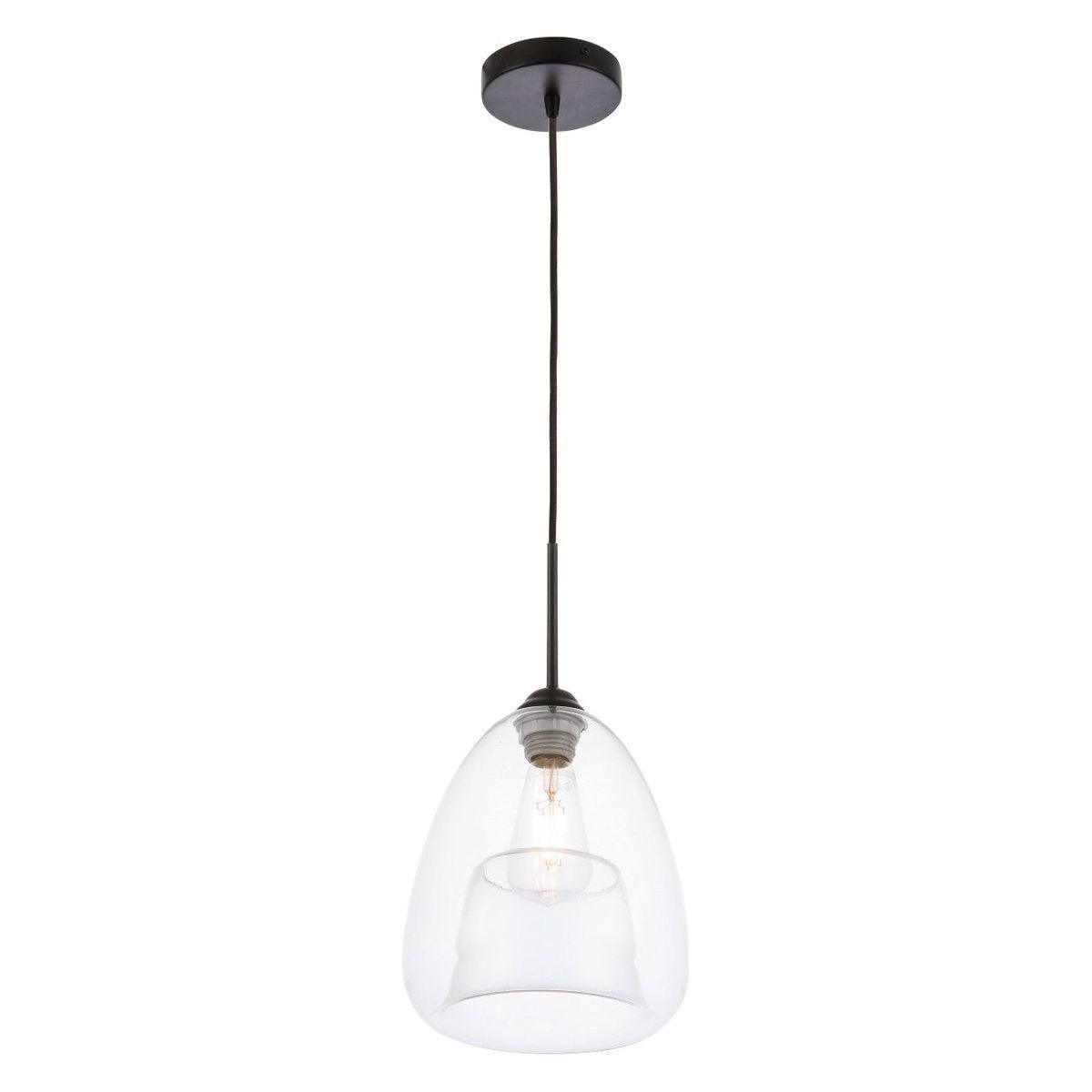 Elegant Lighting - Kason Pendant - LD5031D8BK - Canada Light Shop