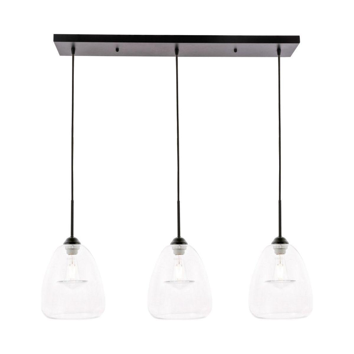 Elegant Lighting - Kason Linear Pendant - LD5032D36BK - Canada Light Shop