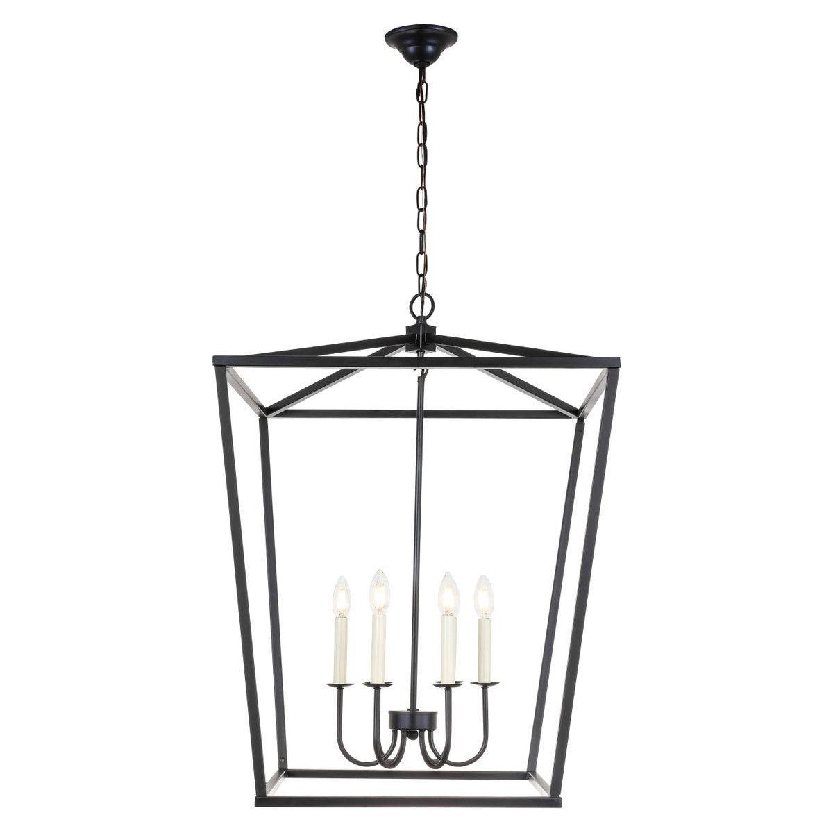 Elegant Lighting - Maddox Chandelier - LD6008D24BK - Canada Light Shop