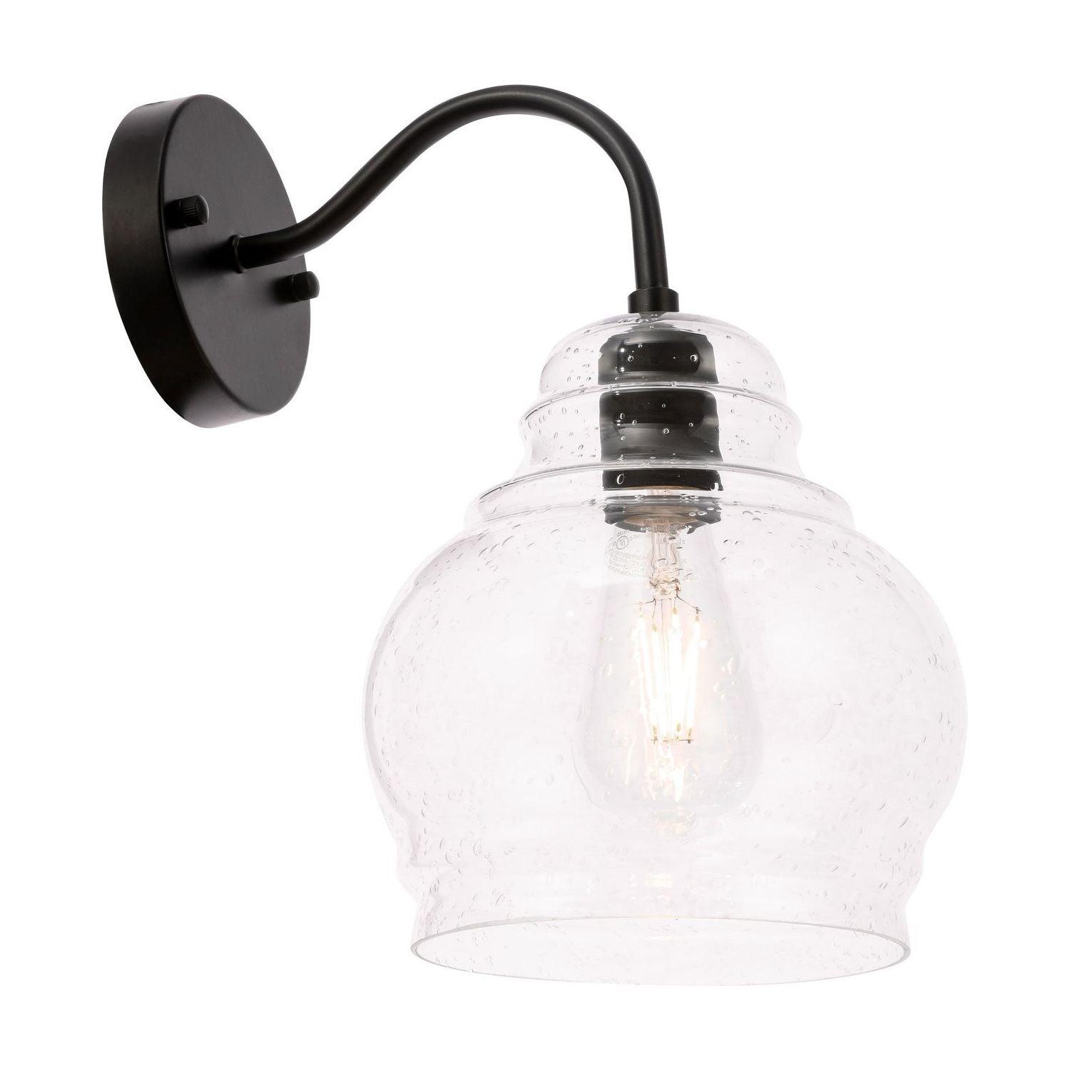 Elegant Lighting - Pierce Wall Sconce - LD6192BK - Canada Light Shop