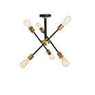 Elegant Lighting - Axel Flushmount - LD8003D17BK - Canada Light Shop