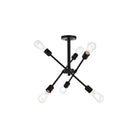Elegant Lighting - Axel Semi-Flush Mount - LD8003D17BLA - Canada Light Shop