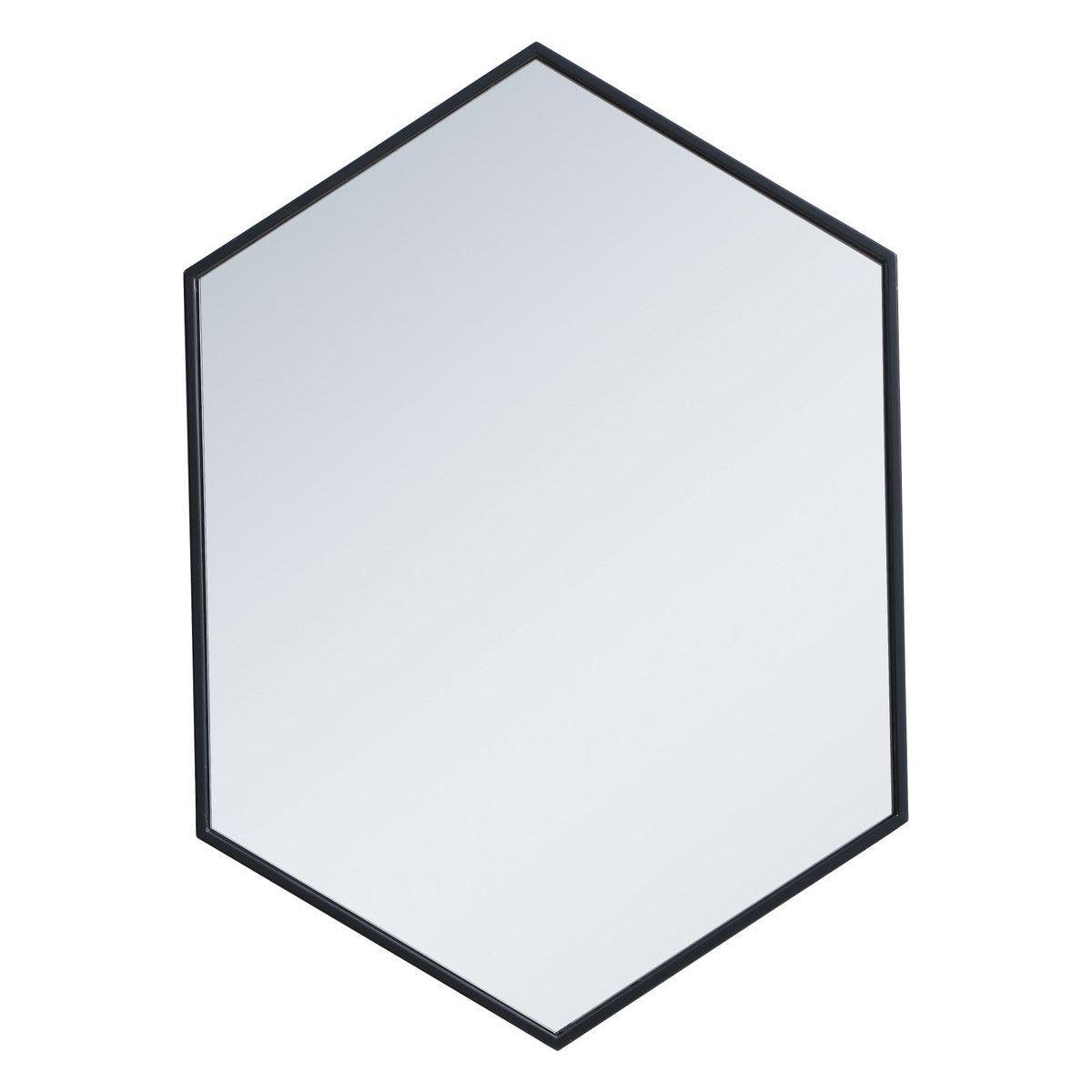 Elegant Lighting - Decker Mirror - MR4424BK - Canada Light Shop
