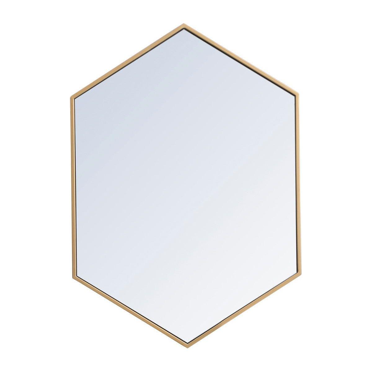 Elegant Lighting - Decker Mirror - MR4424BR - Canada Light Shop