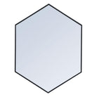 Elegant Lighting - Decker Mirror - MR4430BK - Canada Light Shop