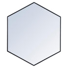 Elegant Lighting - Decker Mirror - MR4538BK - Canada Light Shop