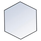 Elegant Lighting - Decker Mirror - MR4541BK - Canada Light Shop