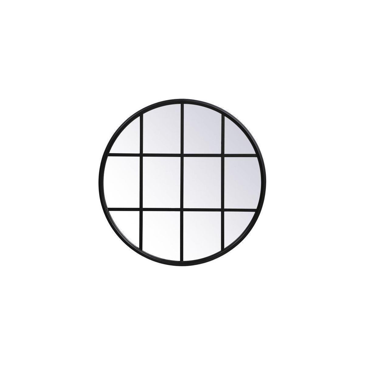 Elegant Lighting - Motif Mirror - MR632828BK - Canada Light Shop