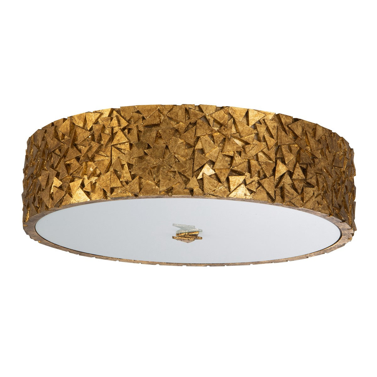 Lucas + McKearn - Mosaic Round Flush Mount - FM1158G-RD-16 - Canada Light Shop