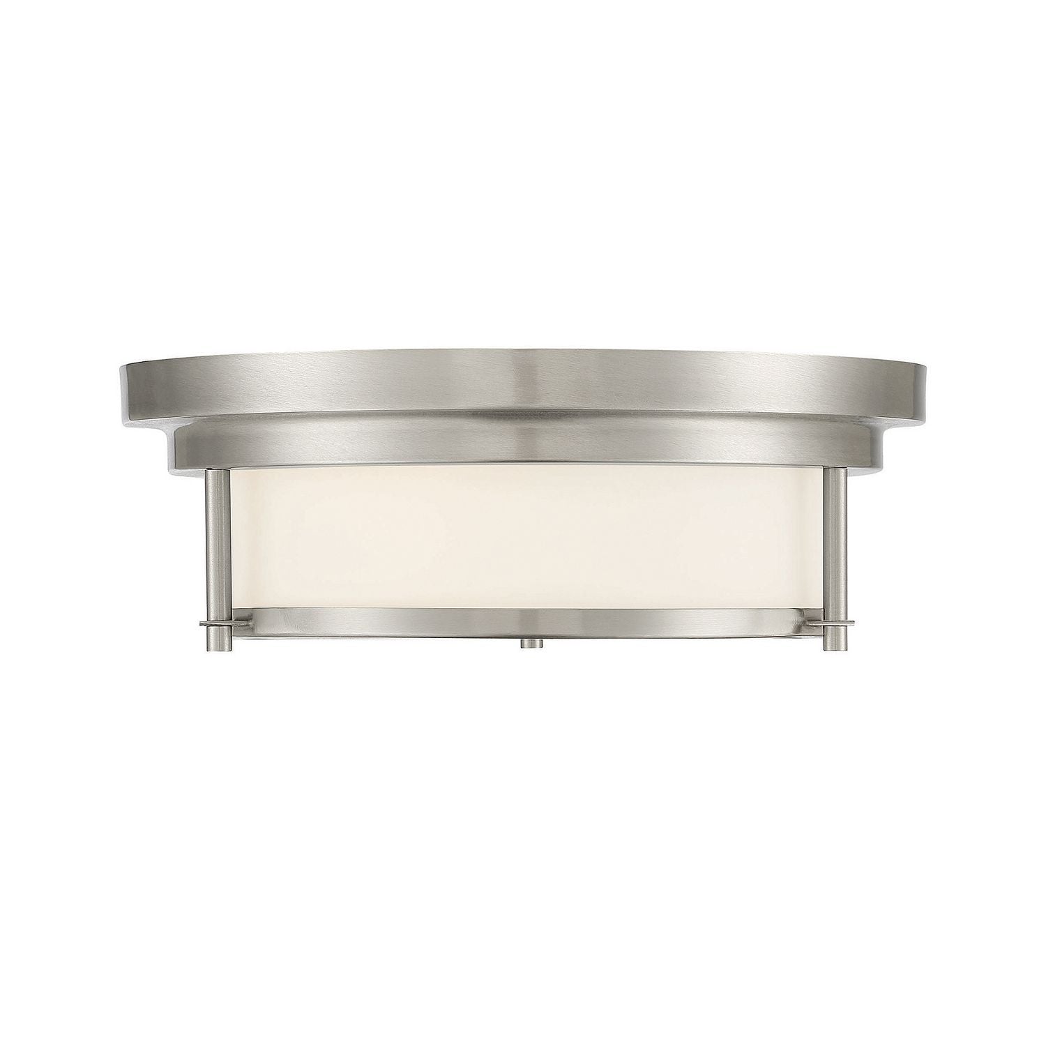 Meridian M60062BN Two Light Flush Mount in Brushed Nickel