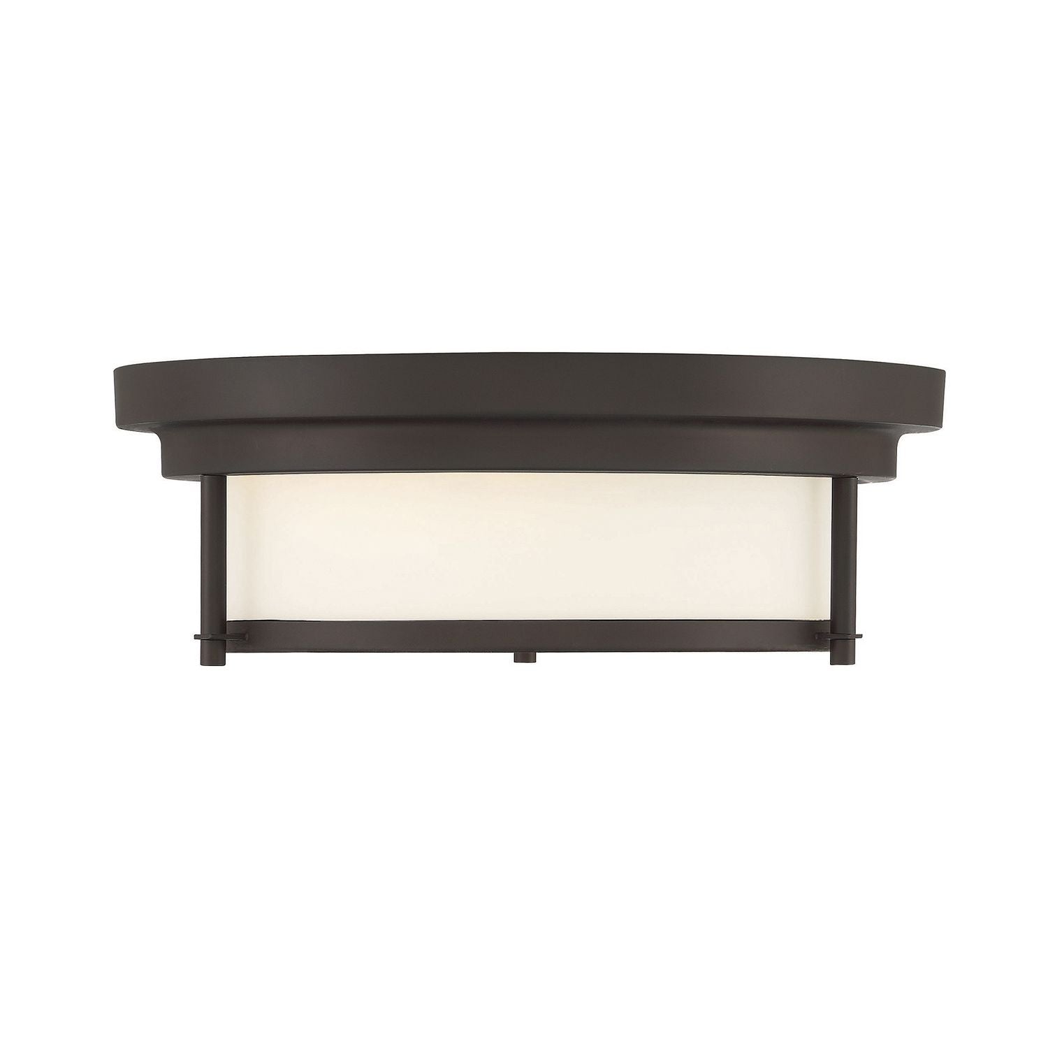 Meridian M60062ORB Two Light Flush Mount in Oil Rubbed Bronze