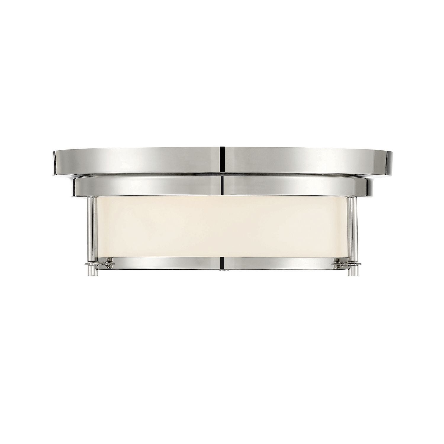 Meridian M60062PN Two Light Flush Mount in Polished Nickel