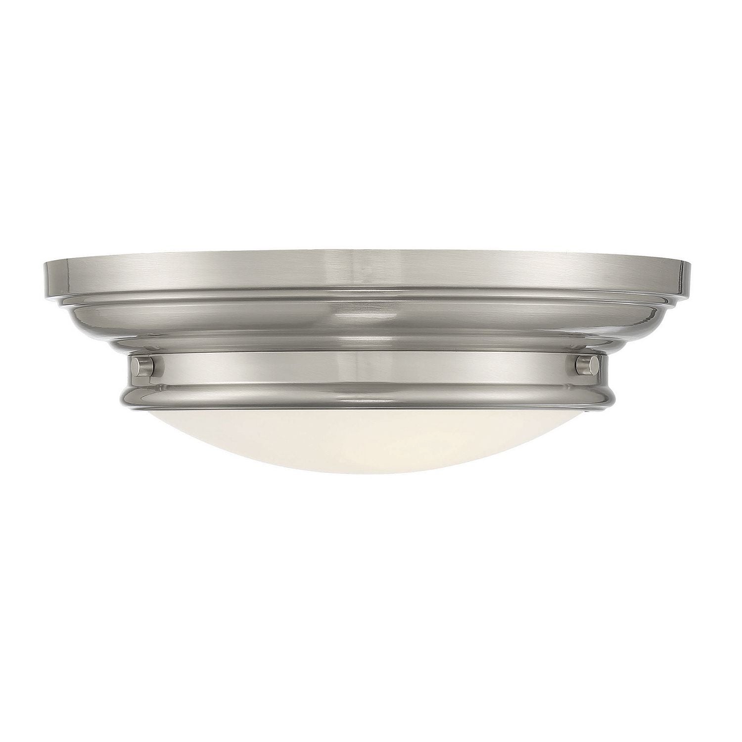 Meridian M60063BN Two Light Flush Mount in Brushed Nickel