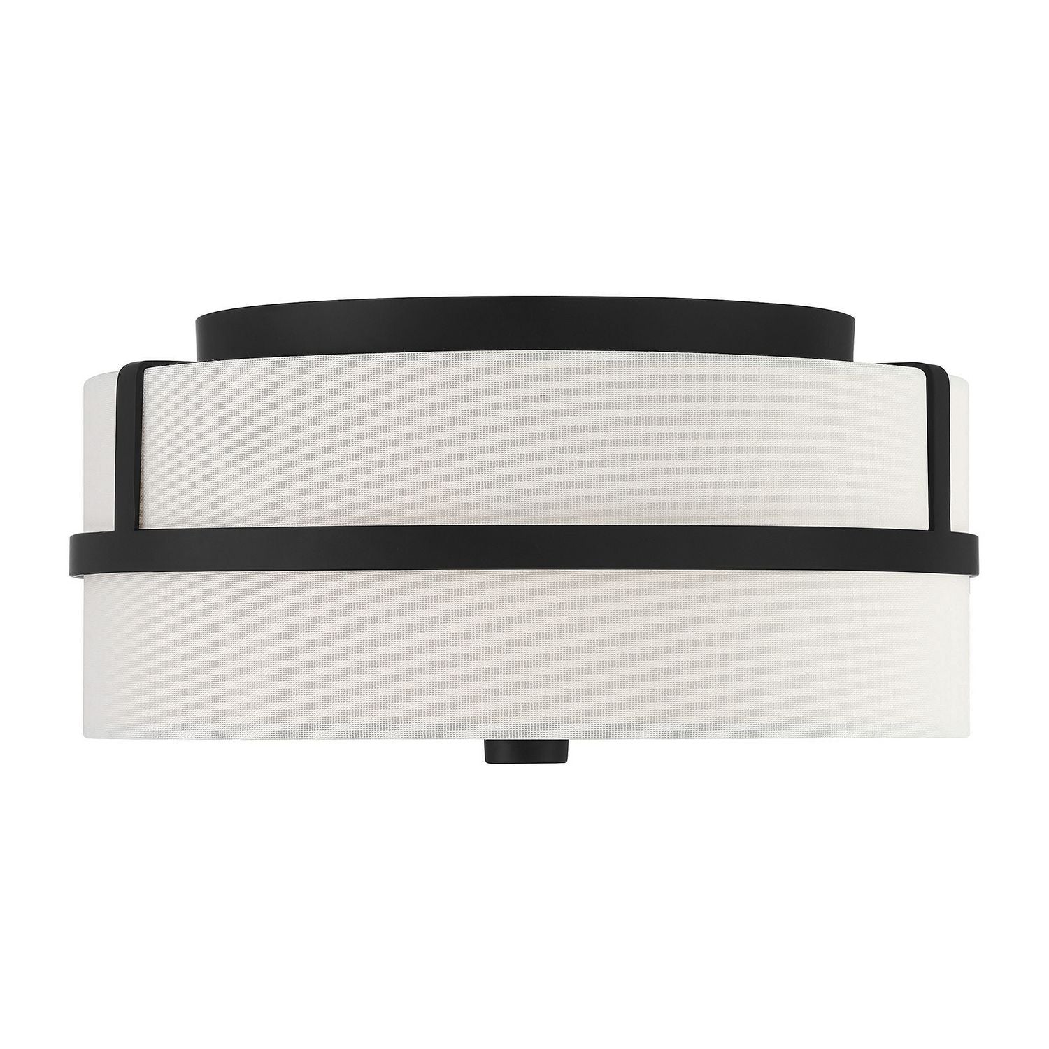 Meridian M60065MBK Two Light Flush Mount in Matte Black