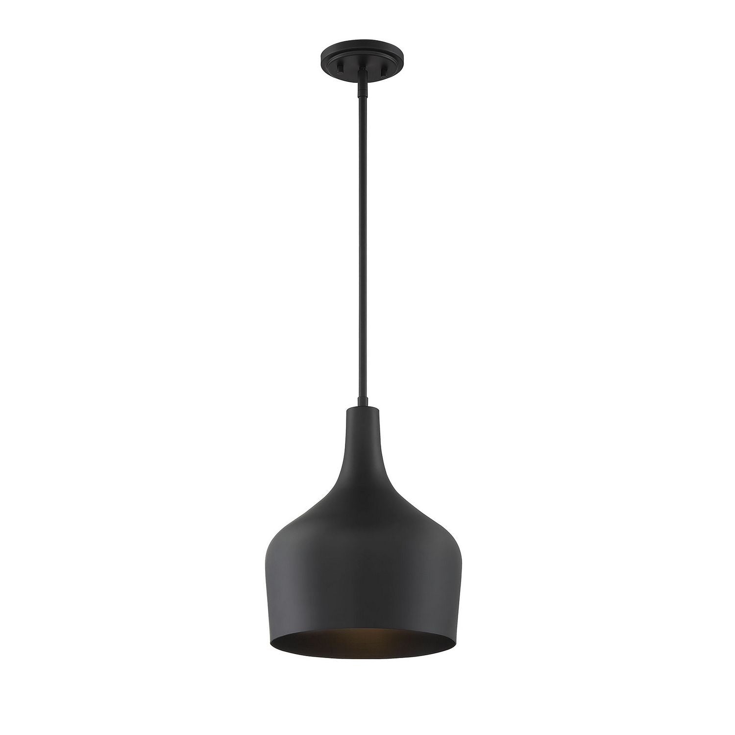 Meridian M70020MBK One Light Pendant in Matte Black