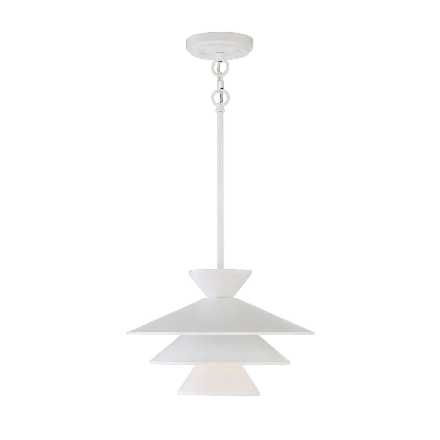 Meridian M70096WH One Light Pendant in White
