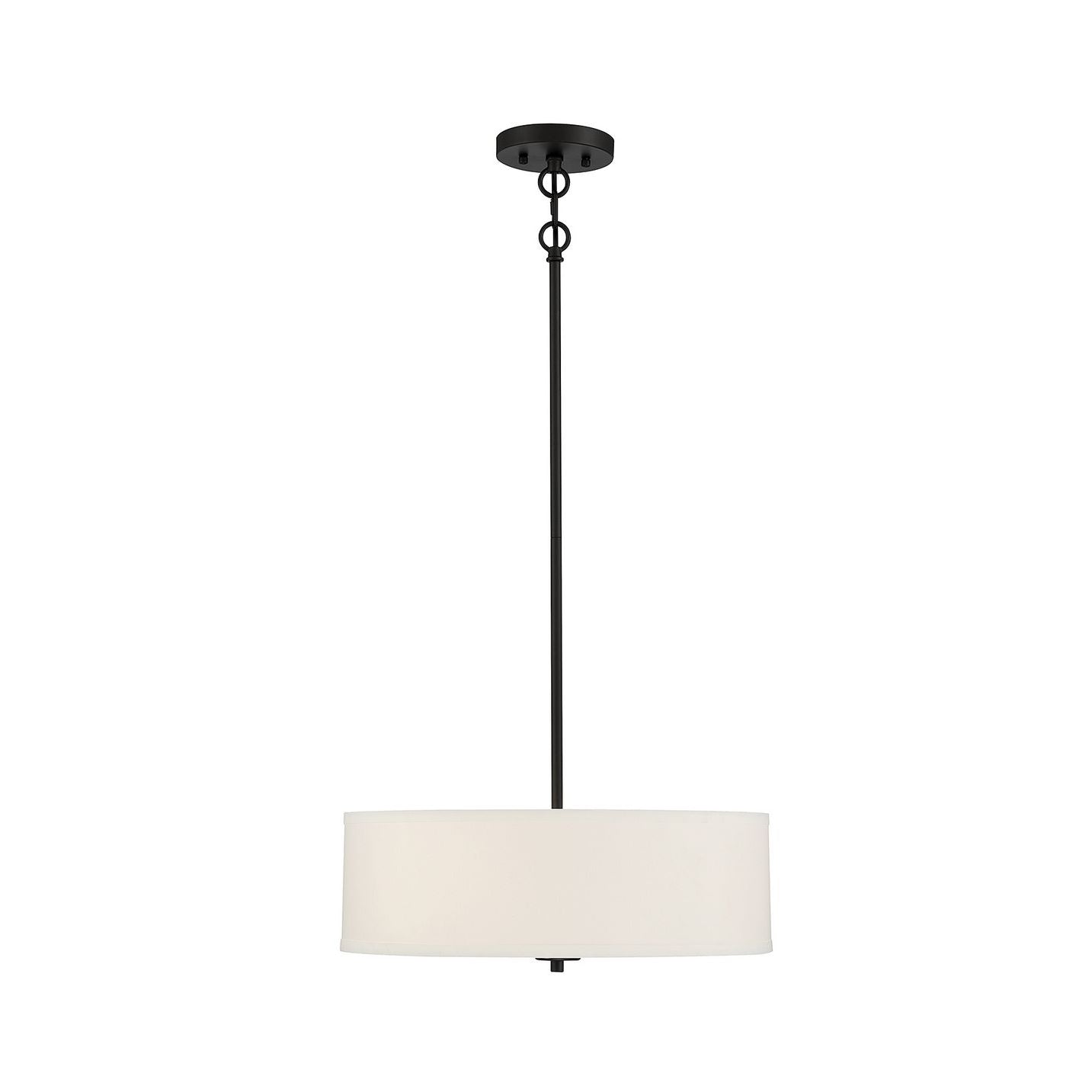 Meridian M70109MBK Three Light Pendant in Matte Black