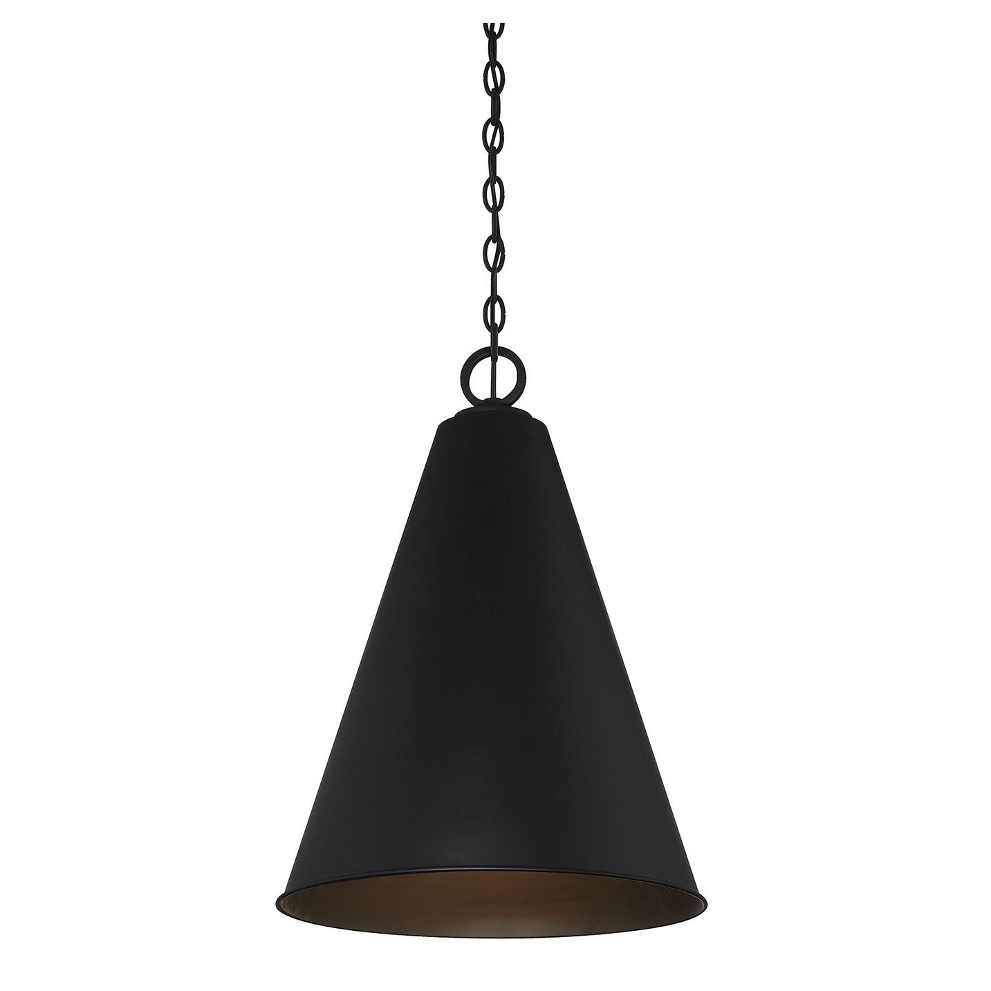 Meridian M70112MBK One Light Pendant in Matte Black