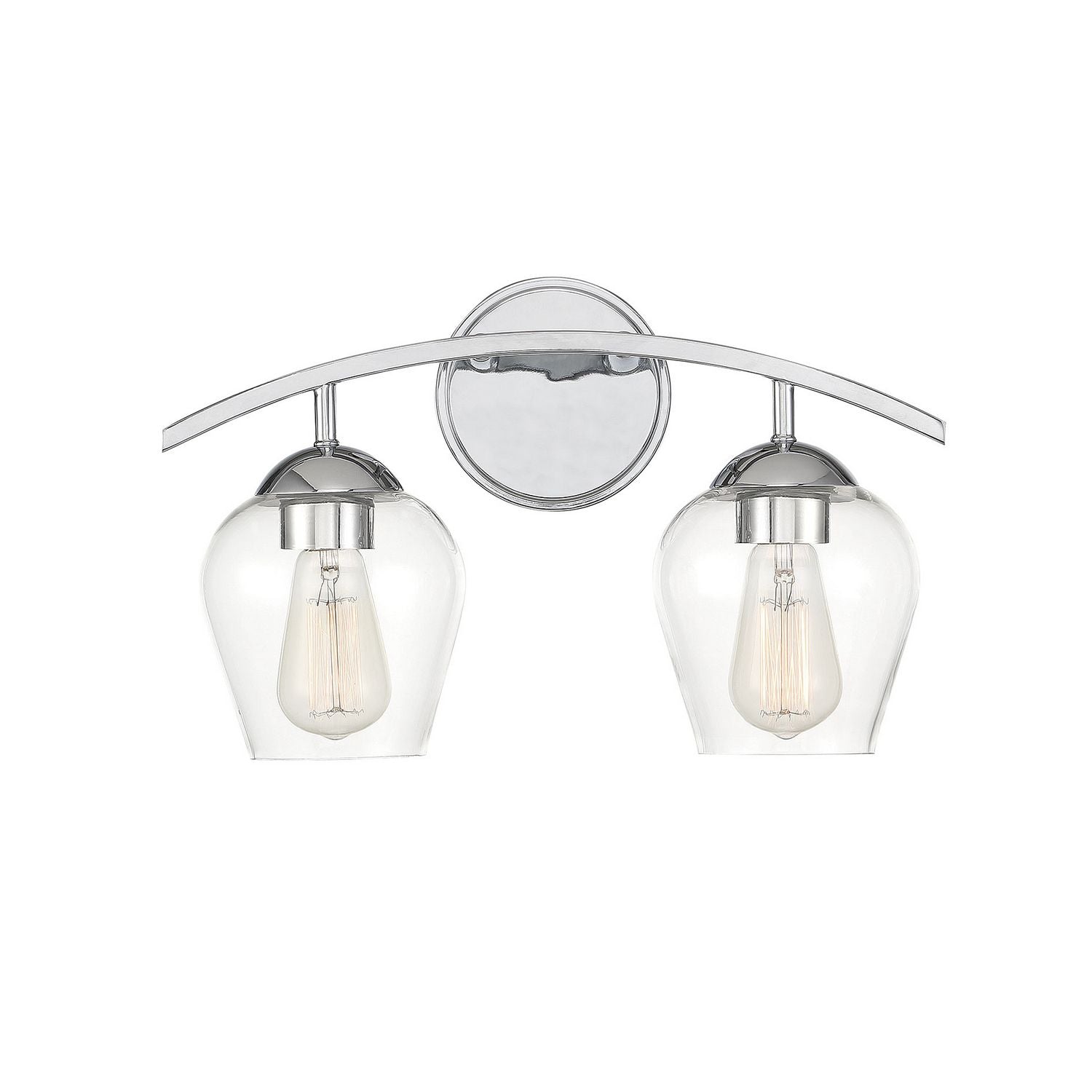 Meridian M80031CH Two Light Bathroom Vanity Light in Chrome