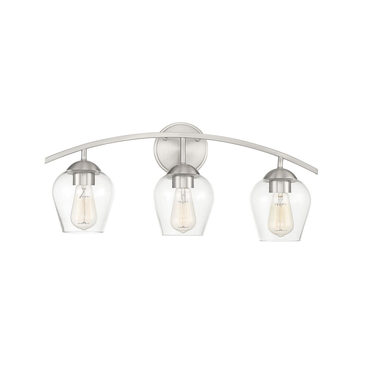 Meridian M80032BN Three Light Bathroom Vanity Light in Brushed Nickel