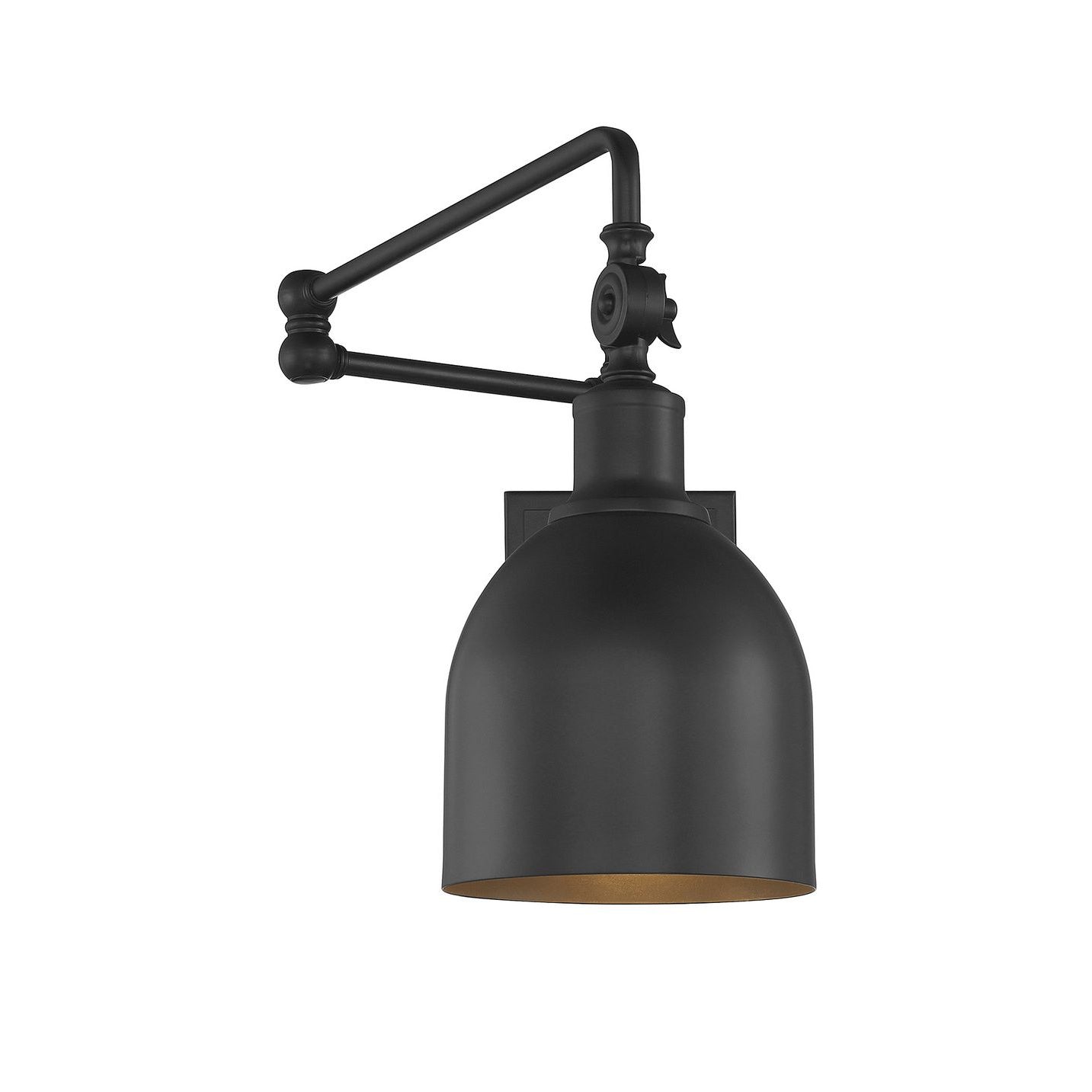 Meridian M90019MBK One Light Wall Sconce in Matte Black