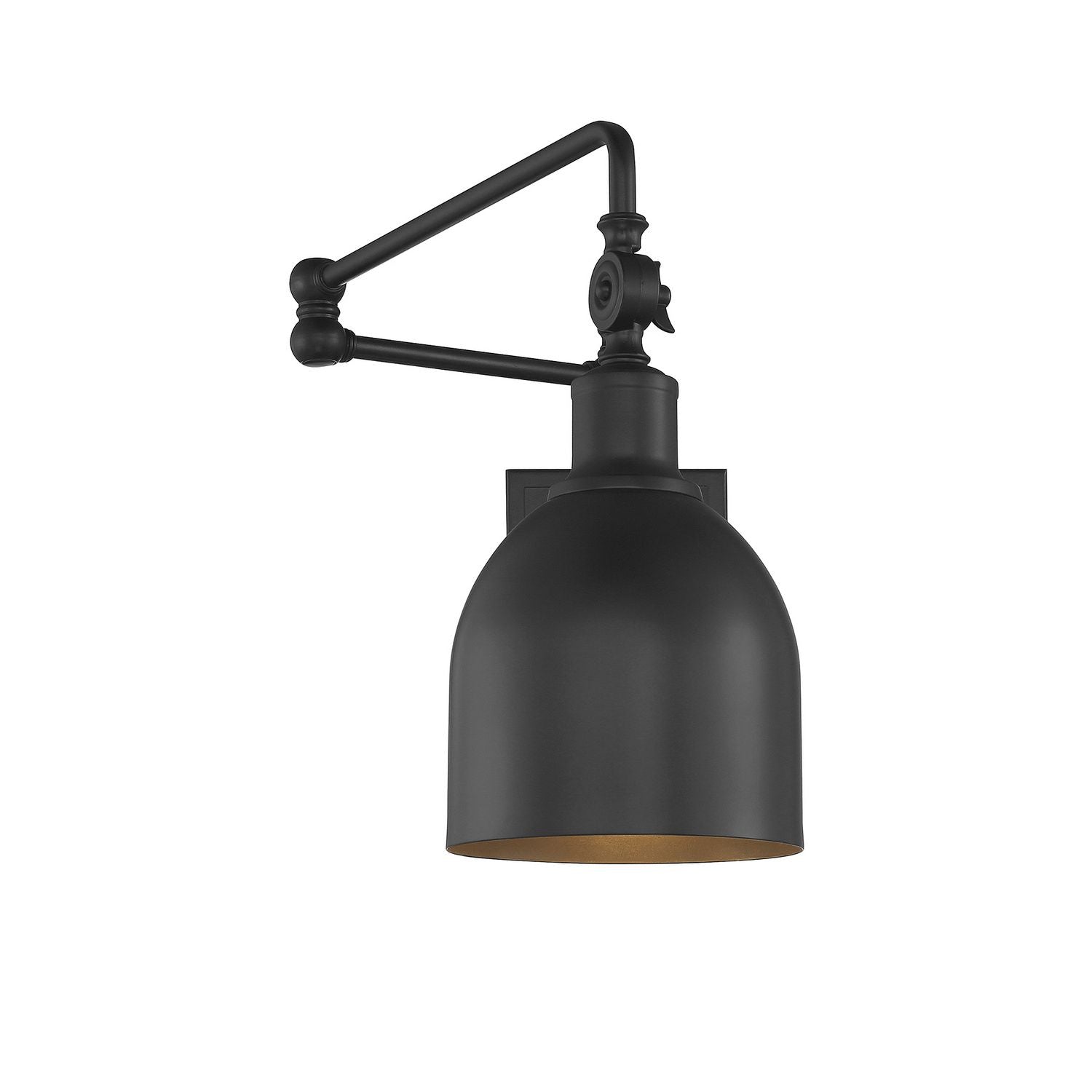Meridian M90019MBK One Light Wall Sconce in Matte Black