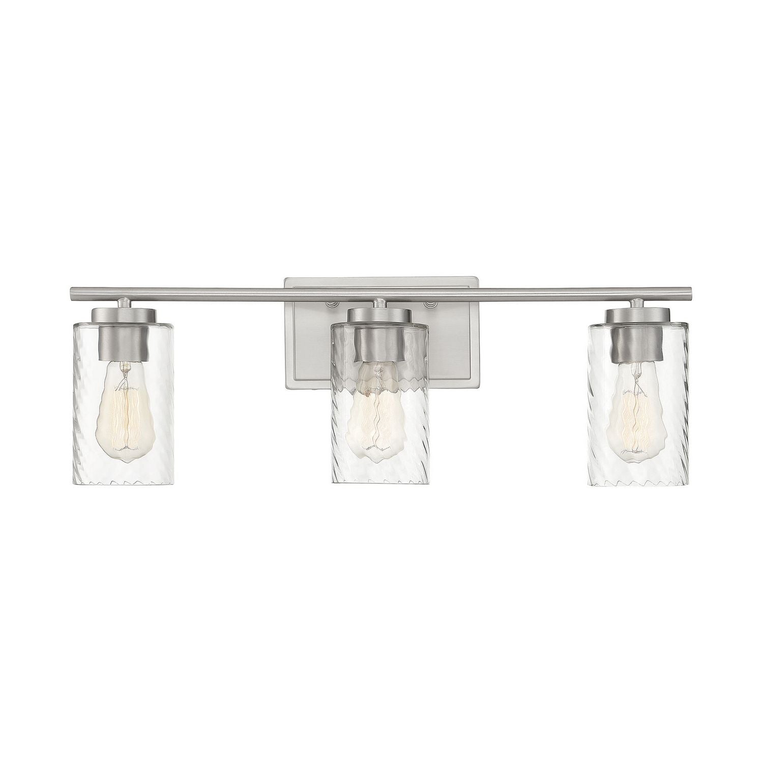 Meridian M80038BN Three Light Bathroom Vanity Light in Brushed Nickel