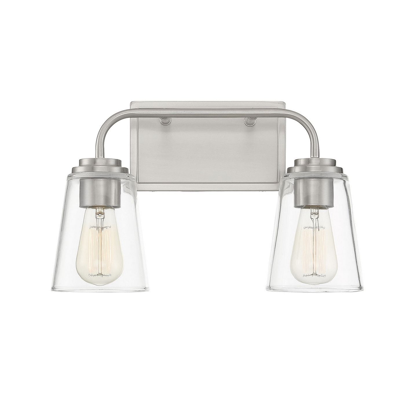 Meridian M80043BN Two Light Bathroom Vanity Light in Brushed Nickel