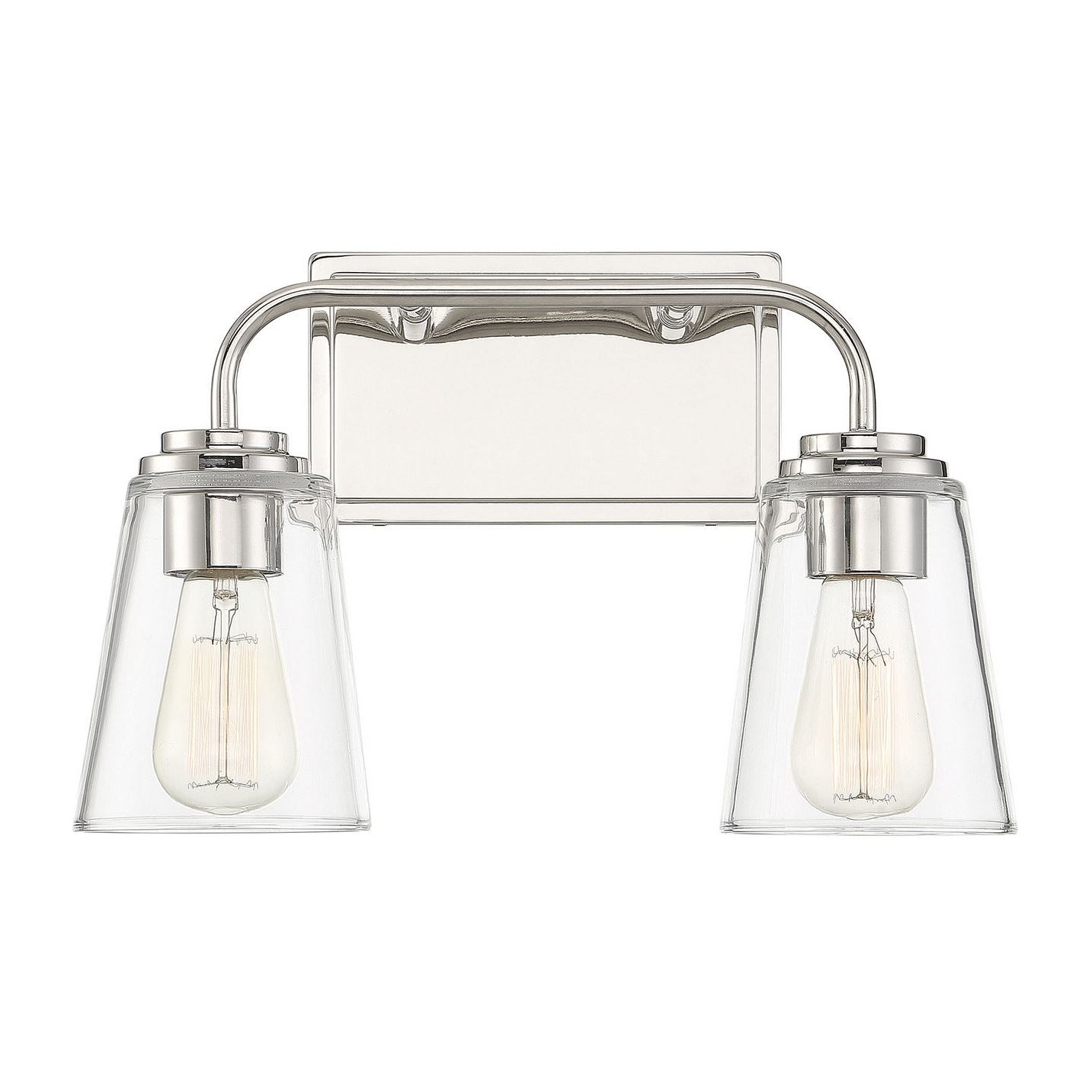 Meridian M80043PN Two Light Bathroom Vanity Light in Polished Nickel