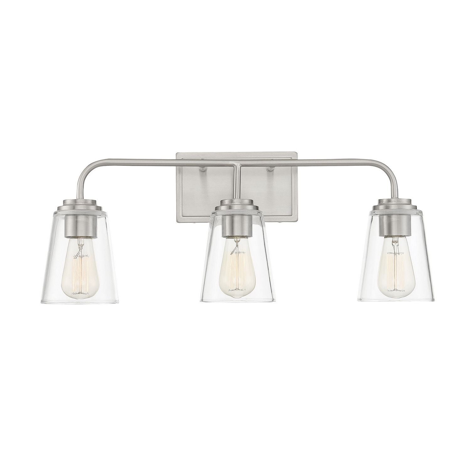 Meridian M80044BN Three Light Bathroom Vanity Light in Brushed Nickel