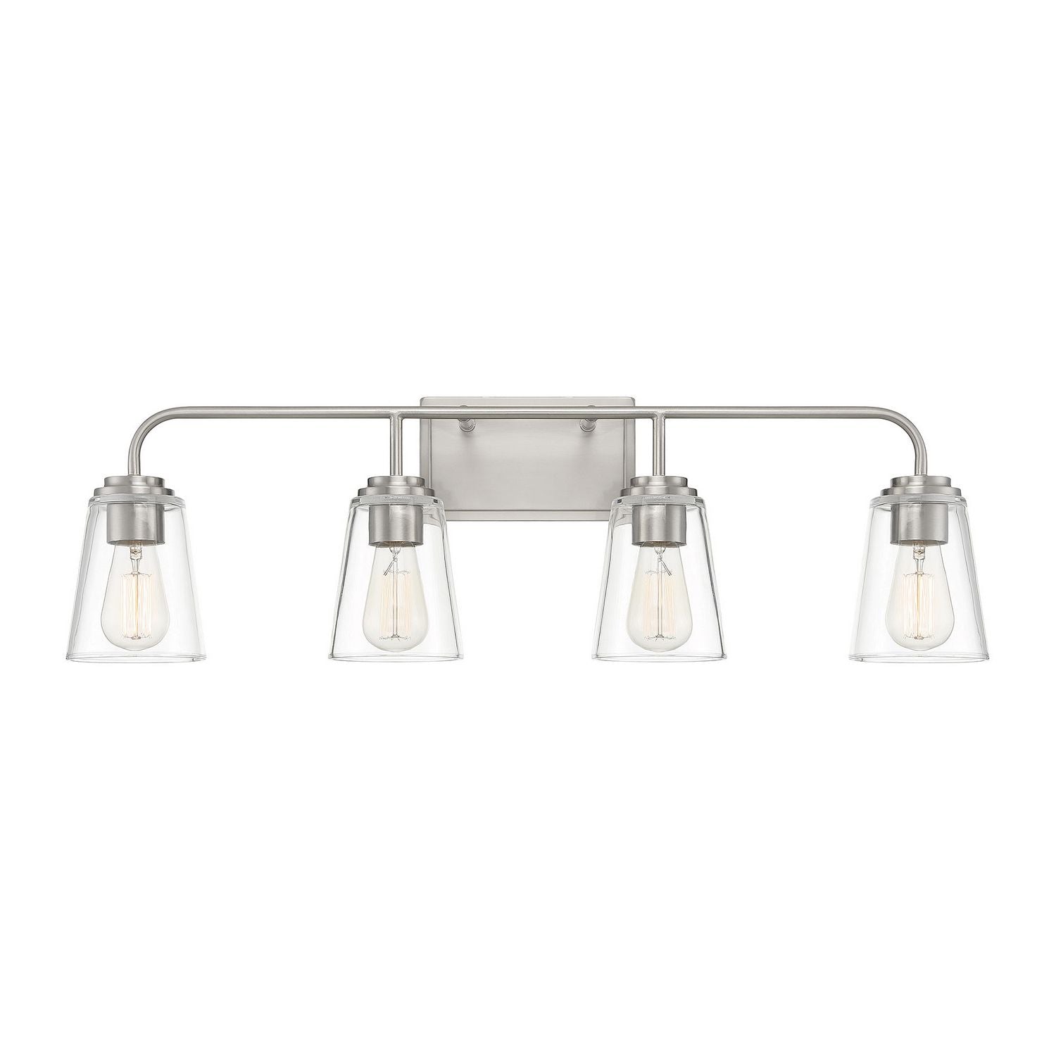 Meridian M80045BN Four Light Bathroom Vanity Light in Brushed Nickel