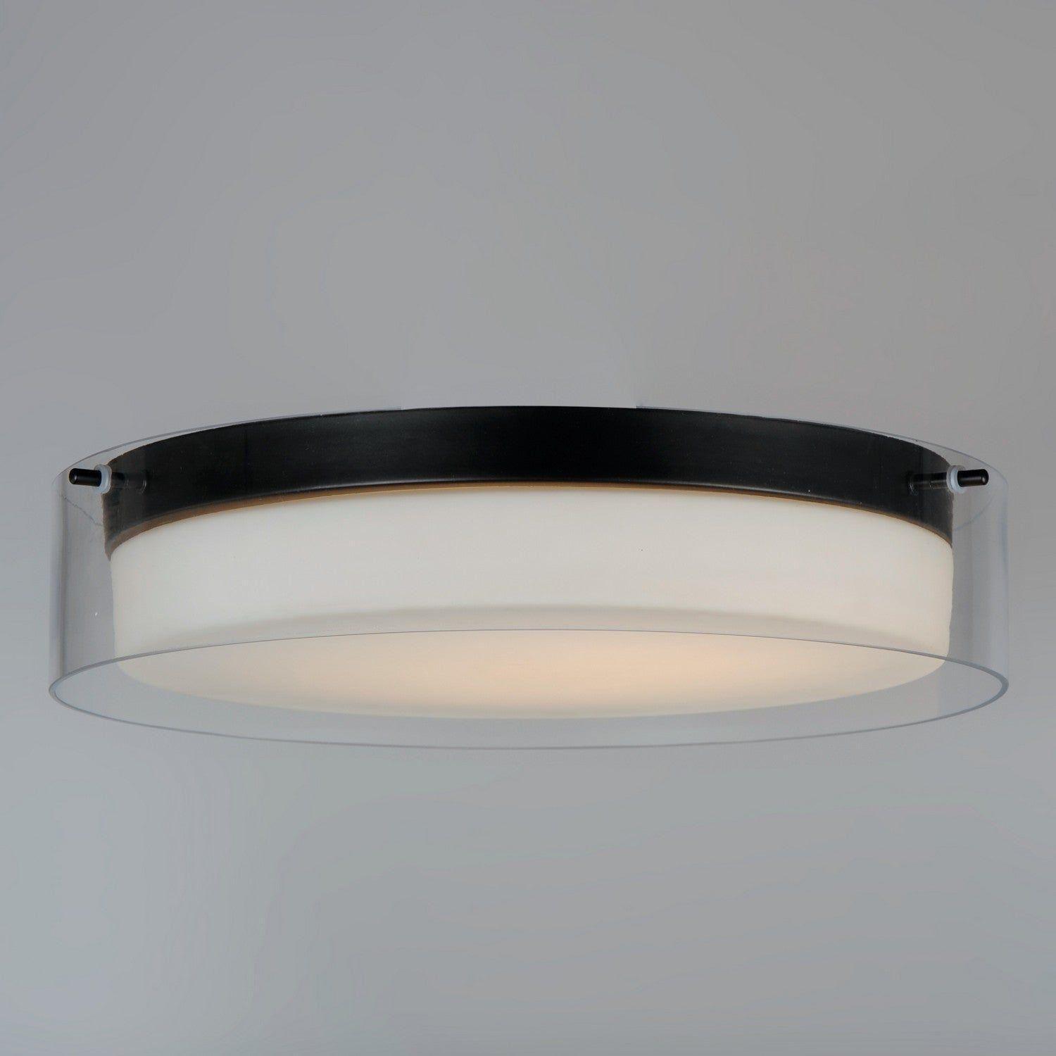 Maxim Lighting - Duo LED Flush Mount - 12284CLSWBK - Canada Light Shop
