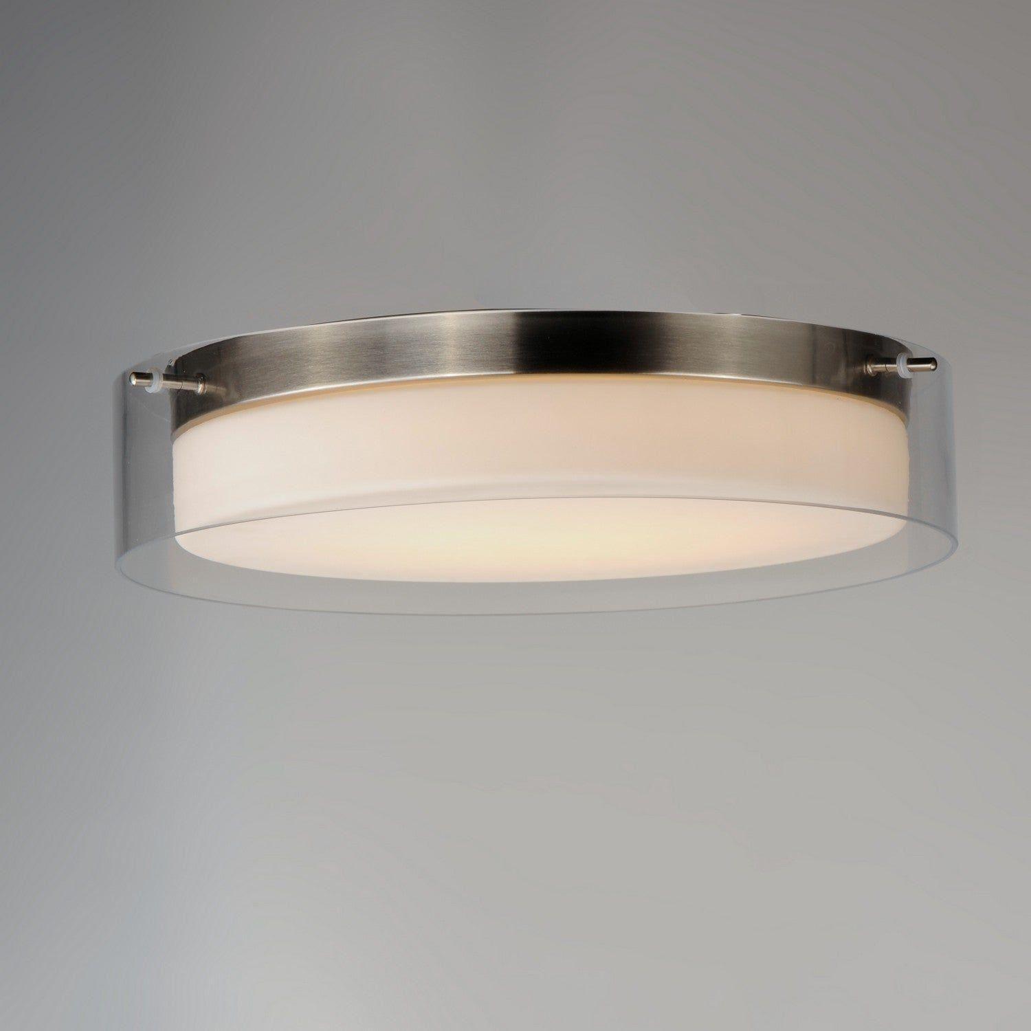 Maxim Lighting - Duo LED Flush Mount - 12284CLSWBK - Canada Light Shop