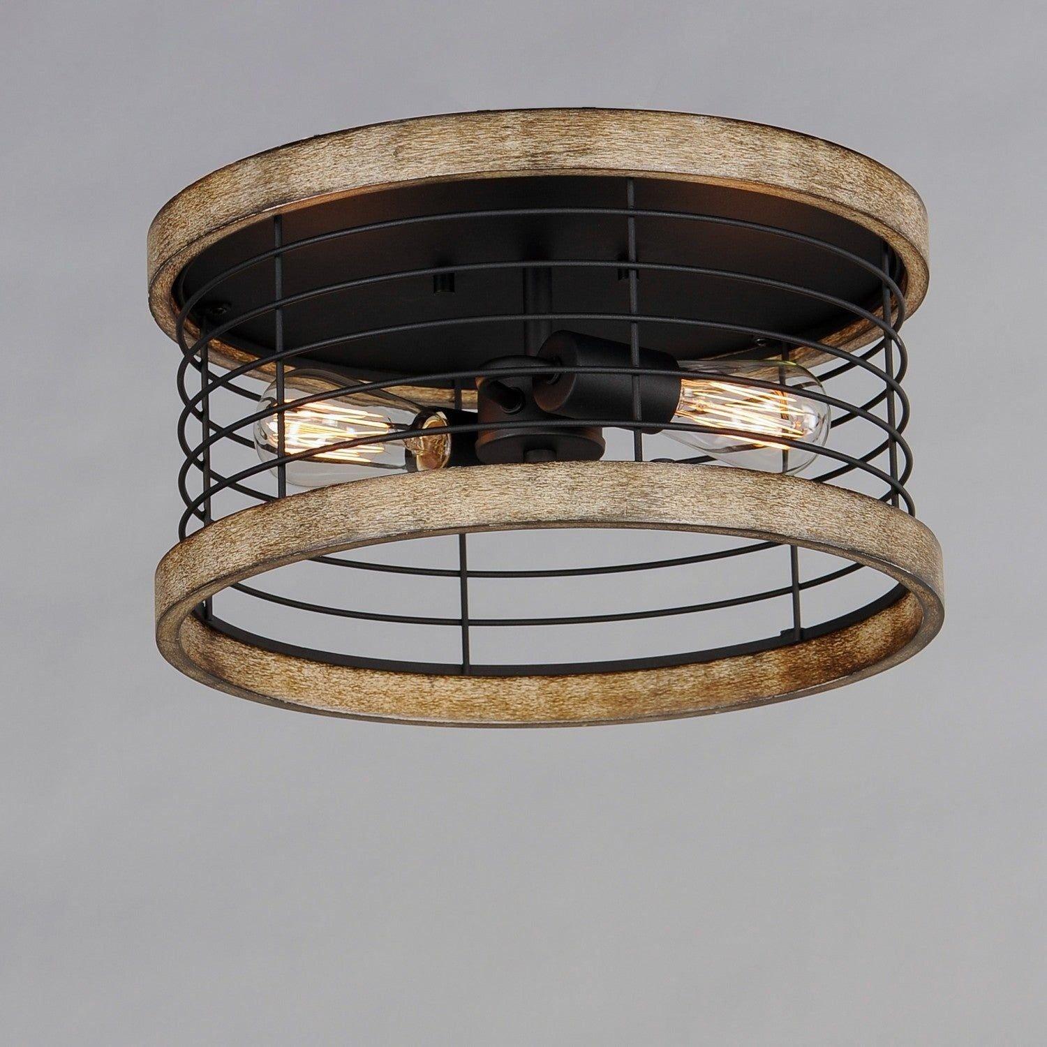 Maxim Lighting - Homestead Semi-Flush Mount - 12510DWBK - Canada Light Shop