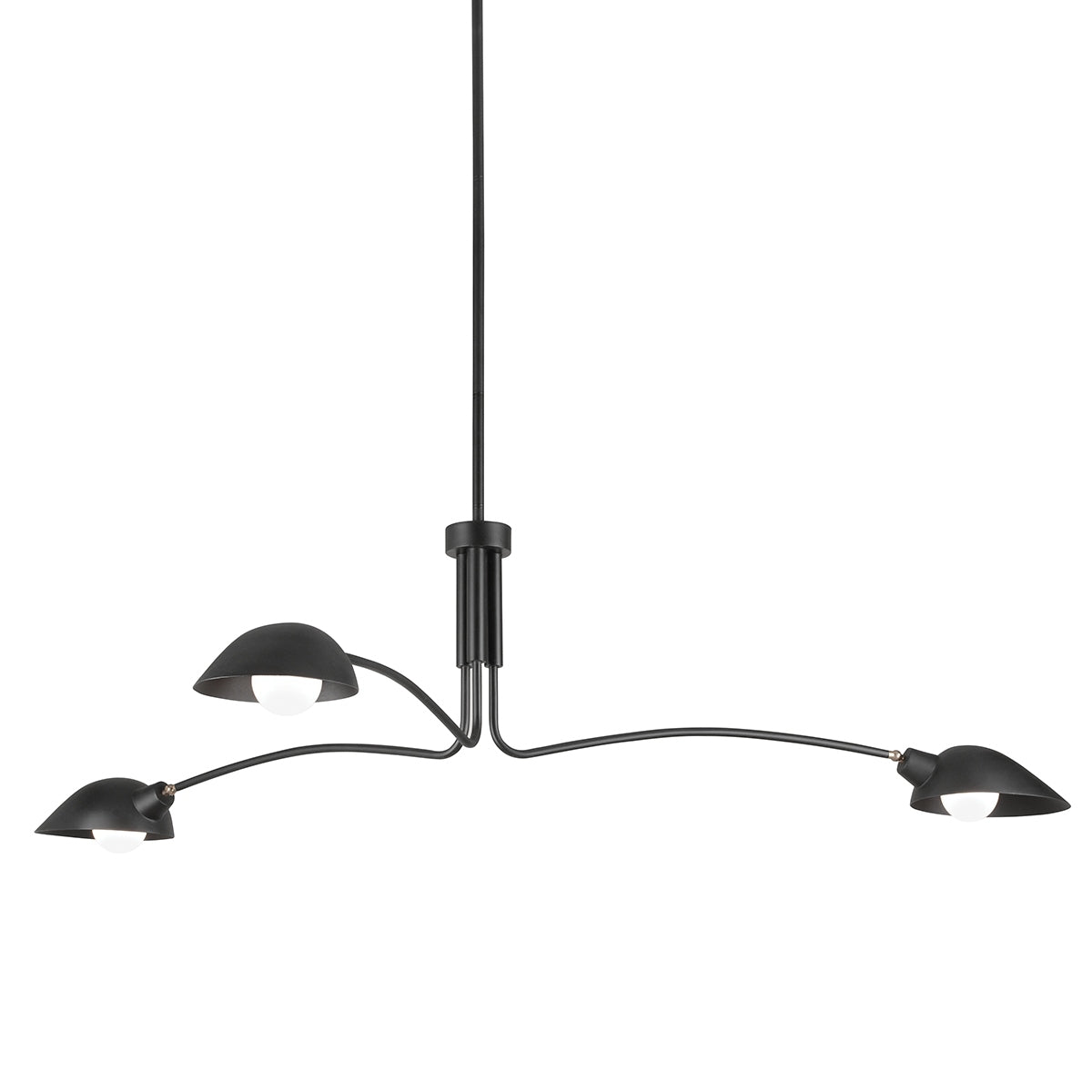 Troy Lighting Canada - F7813-SBK - Three Light Chandelier - Leo - Soft Black