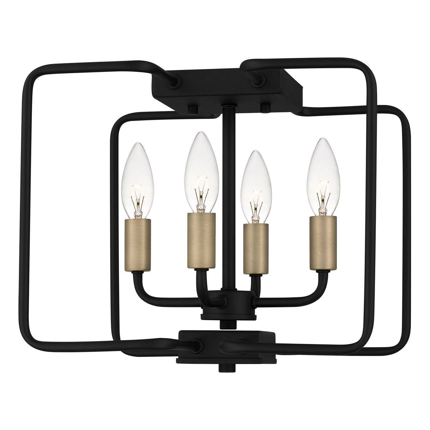 Quoizel - Cox Semi-Flush Mount - COX1712MBK - Canada Light Shop