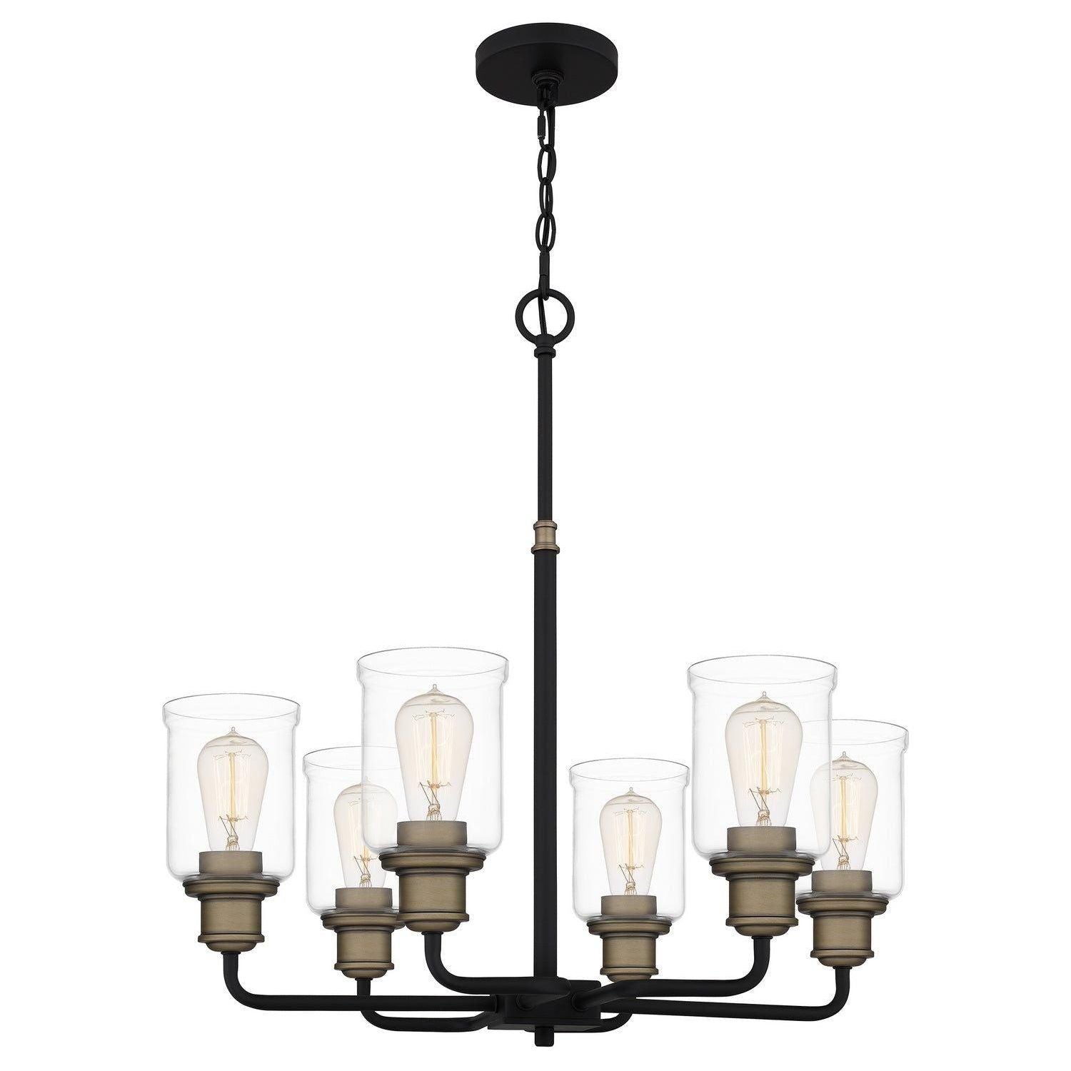 Quoizel - Cox Chandelier - COX5025MBK - Canada Light Shop