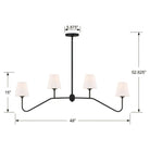 Crystorama - Keenan Linear Suspension - KEE-A3004-BF - Canada Light Shop
